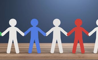 Papier Figuren Gemeinsam Papier Figuren Gemeinsam