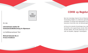 Einladungskarte zur IGA-Tagung am 26. November 2021